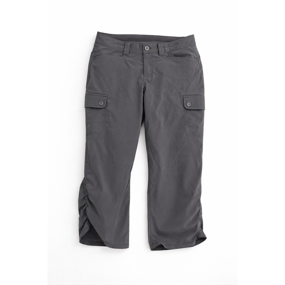 Eddie‎ Bauer Women's Cargo Hiking Pants Size 2 Gray Nylon Stretch Lightweight